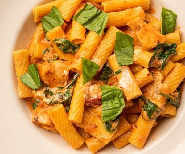 rigatoni arrabbiata at maggiano's little italy