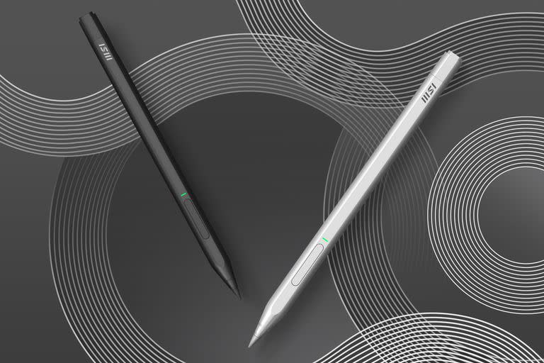 El MSI Pen 2 tiene una punta de grafito que le permite escribir en papel y también ser detectado por una pantalla táctil