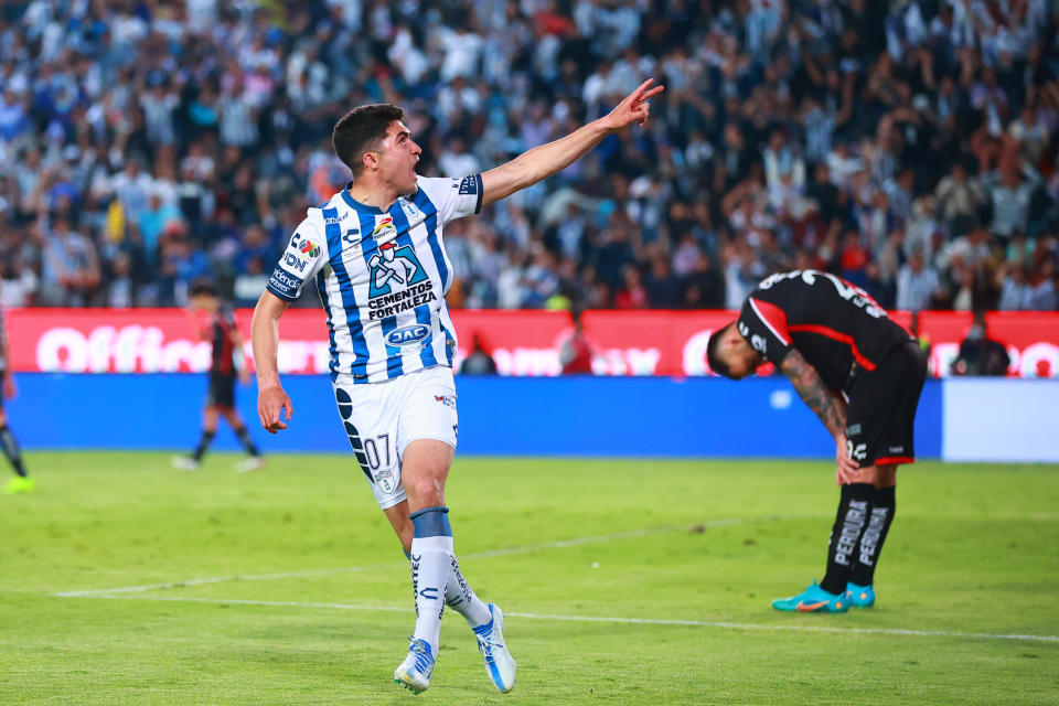 El delantero argentino ya sabe lo que es anotar en todas las fases de Liguilla. (Foto por Hector Vivas/Getty Images)