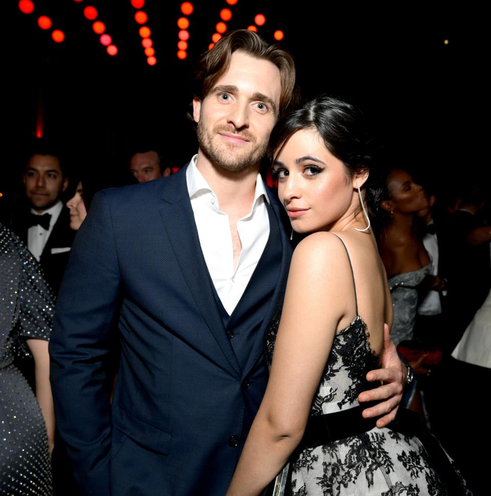 Matthew Hussy and Camila Cabello at the 2019 Vanity Fair Oscar Party