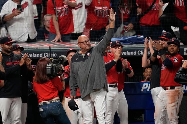 Boston Red Sox manager Terry Francona talks with reporters during a workout  session at Busch Stadium in St. Louis on October 25, 2004. Boston comes  into St. Louis for game three of