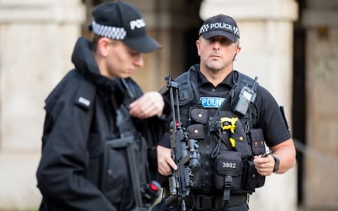 Armed police in Westminster - Credit:  Tom Nicholson/LNP