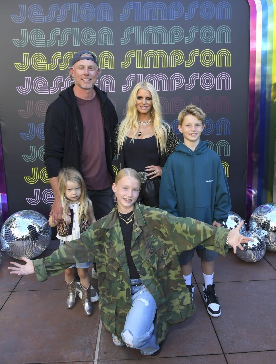 Jessica Simpson and her family celebrate the launch of her latest collection 