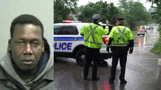 Alam Buoc, left, is defending himself against charges from a triple shooting in the summer of 2017 in Ottawa. (Ottawa Police Service, Andrew Foote/CBC - image credit)