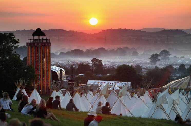 Back in 1983, a weekend ticket to Glastonbury festival cost just £12 (Photo by Matt Cardy/Getty Images)