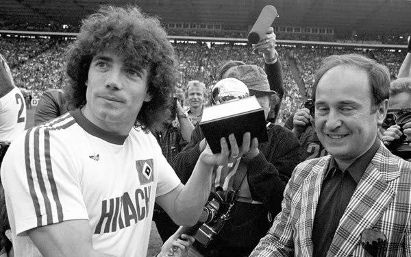 Kevin Keegan with the Ballon d'Or