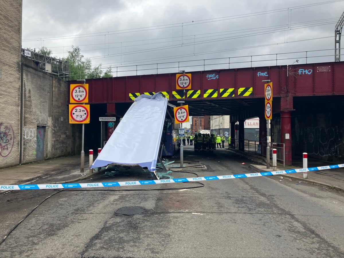 ,This is what we’re dealing with,’ says rail operator as trains suspended between Glasgow Central and Paisley (Network Rail)