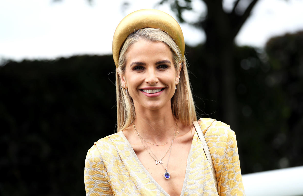 Vogue Williams during Ladies Day of the 2019 Investec Derby Festival at Epsom Racecourse, Epsom.