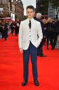 Harry Melling attending the The Ballad of Buster Scruggs Premiere as part of the BFI London Film Festival at the Cineworld Leicester Square, London. PRESS ASSOCIATION Photo. Picture date: Friday October 12th, 2018. Photo credit should read: Matt Crossick/PA Wire (Photo by Matt Crossick/PA Images via Getty Images)