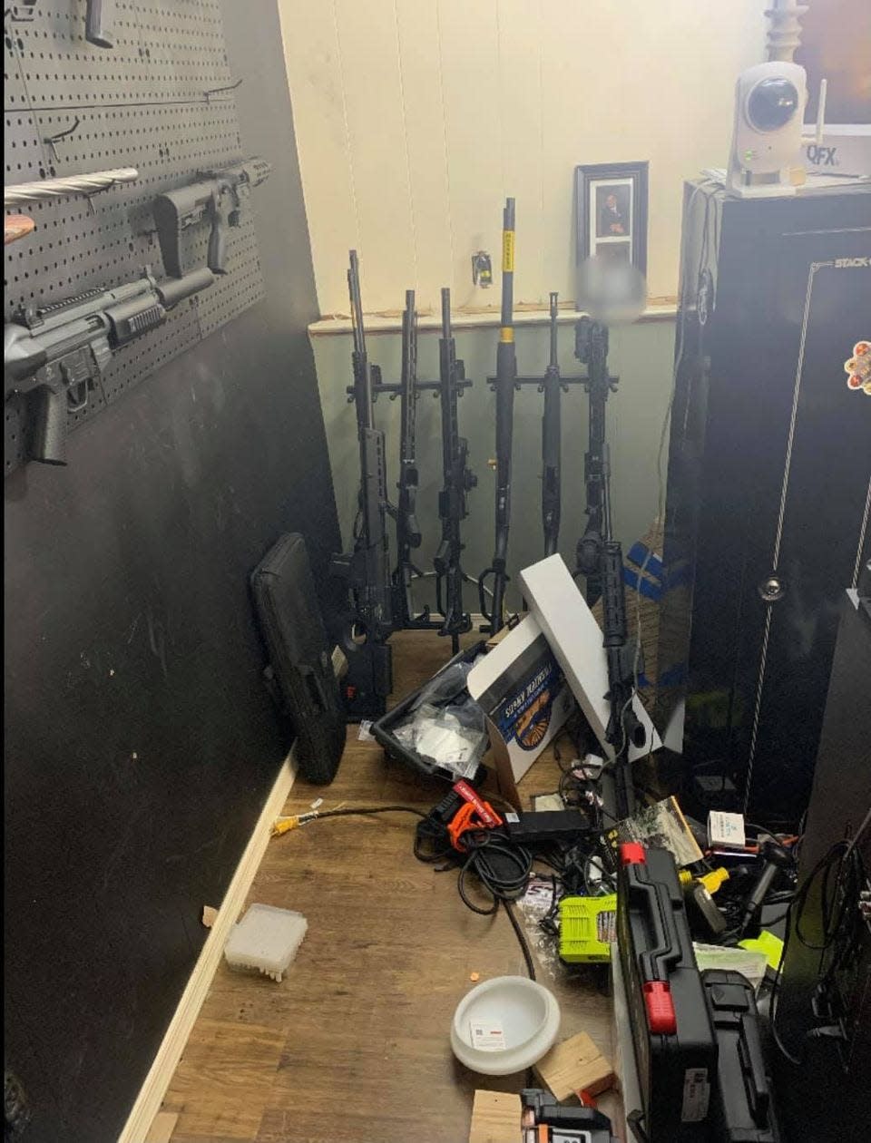 Guns and weapons seized