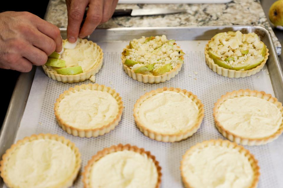 Chef Todd Wieweck prepares meals for his business Soup 'R Meals, a meal subscription and delivery service, on Nov. 28 at South Salem Senior Center in Salem.