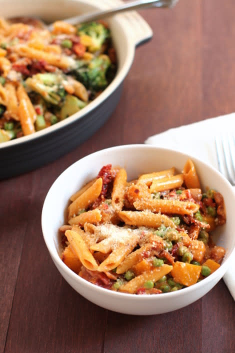 Butternut Squash and Bacon Pasta 