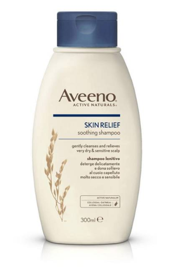 Aveeno skin relief soothing shampoo, £9.99, Boots,com.