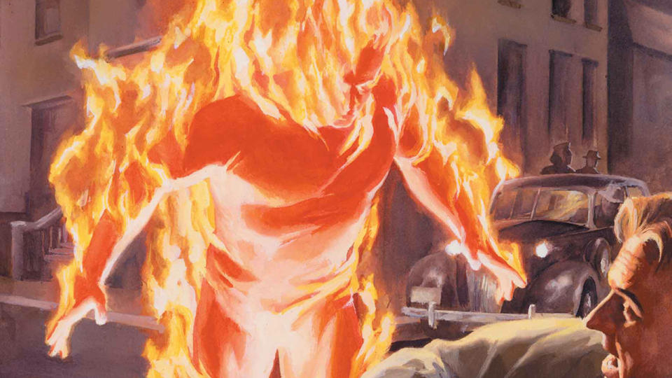 Alex Ross artwork of the Golden Age Human Torch