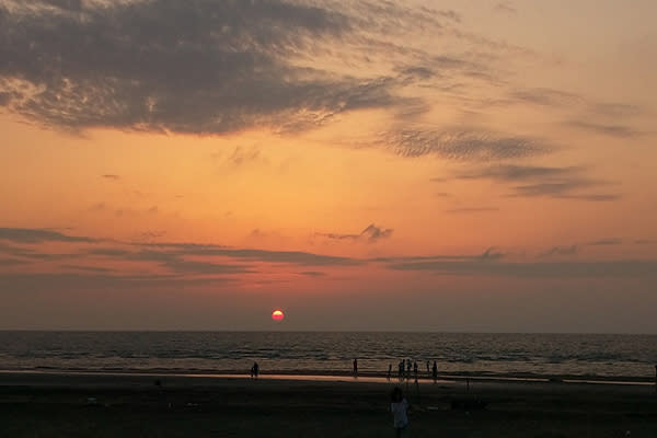 金沙海灘夕陽 (圖／雙春濱海遊憩區-Vanaheim愛莊園)