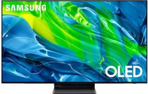 samsung oled tv qn55s95b on white background