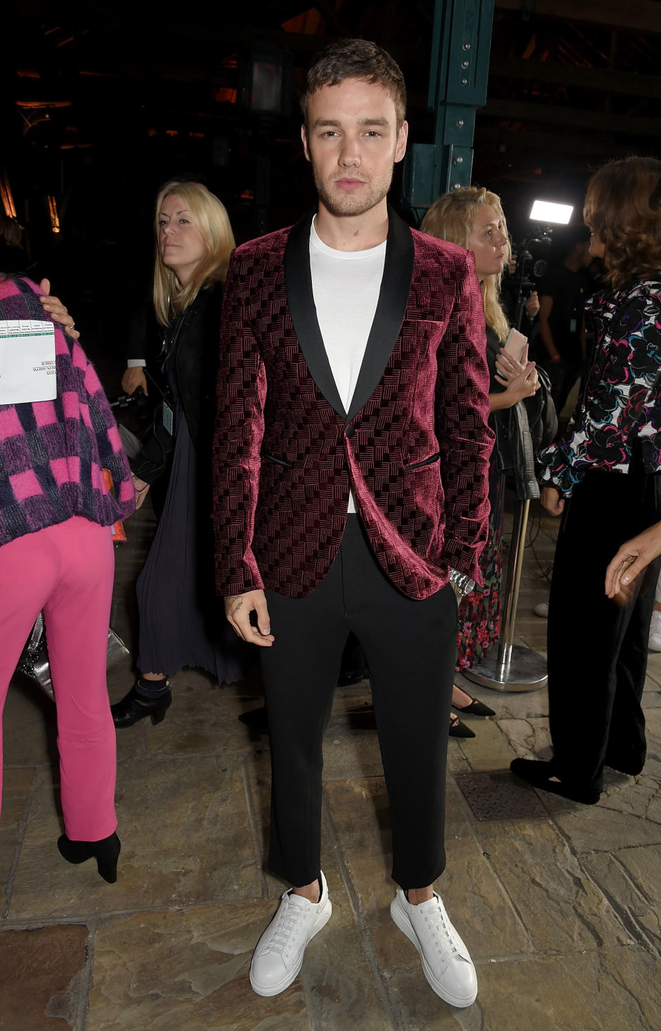 Liam Payne at Emporio Armani