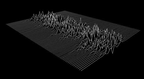 <span class="caption">'Unknown Pleasures' as you've never seen it before...</span> <span class="attribution"><a class="link " href="https://www.shutterstock.com/image-illustration/3d-illustration-rendering-black-white-line-1308510430?src=E285f9LBp2pjGmUMJk8lMw-1-49&studio=1" rel="nofollow noopener" target="_blank" data-ylk="slk:Freeda/Shutterstock;elm:context_link;itc:0;sec:content-canvas">Freeda/Shutterstock</a></span>