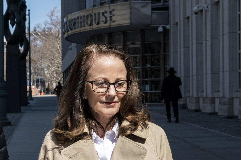 Kathy Russell leaves the Federal Courthouse in Brooklyn on March 18, 2019. | Natan Dvir—Polaris