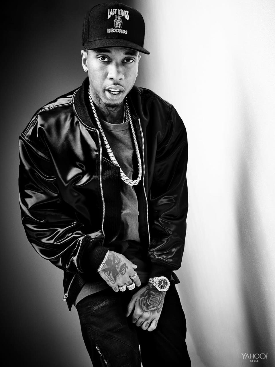 Tyga in Alexander Wang.