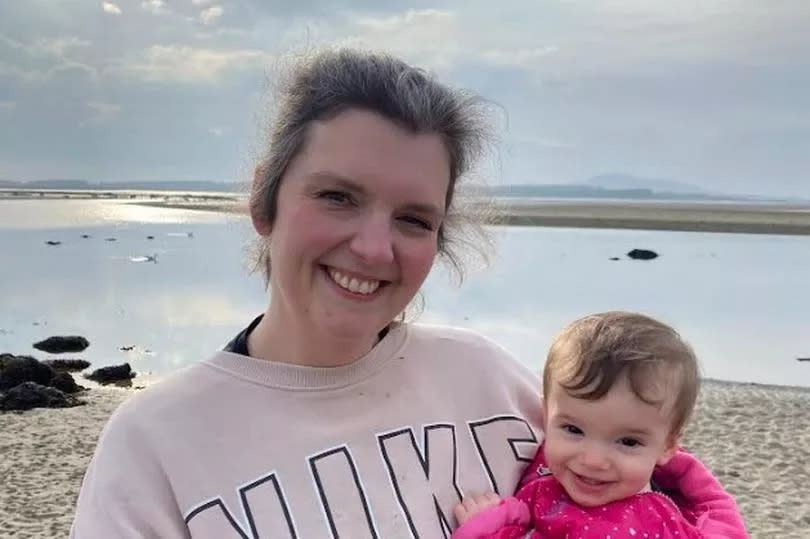 Rebecca Moss has been left devastated after her partner suffered a sudden cardiac death the morning she was due to give birth to their daughter