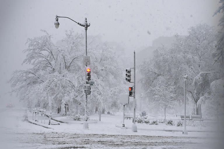 Washington; nieve; el mundo; tormanta