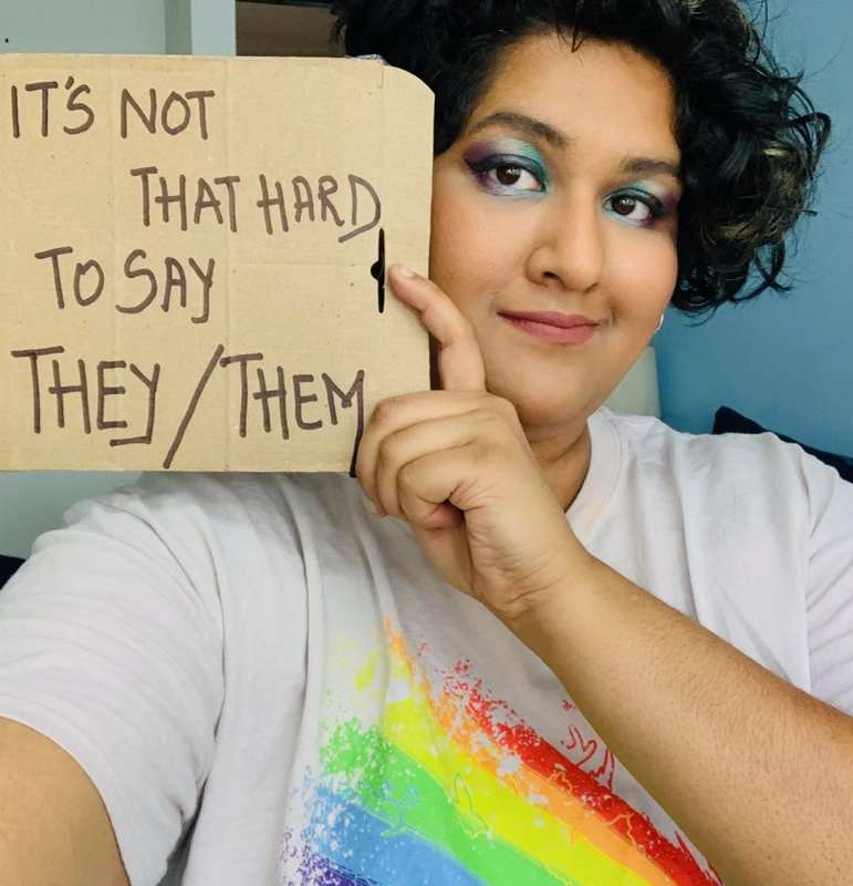 Janani Vaidya says they struggle to speak up when people misgender them. (Photo courtesy of Janani Vaidya)