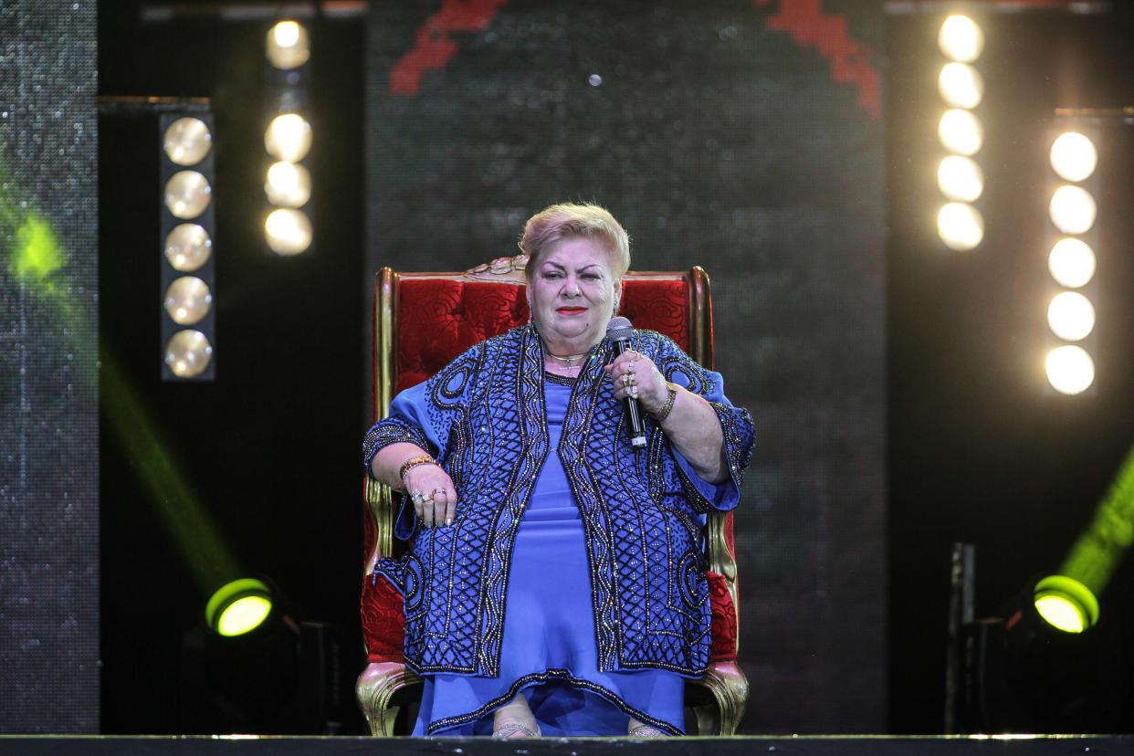 Paquita la del Barrio. (Photo by Pedro Mera/Getty Images for Estrella Media)