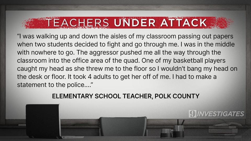 9 Investigates gathered comments from teachers across Central Florida.