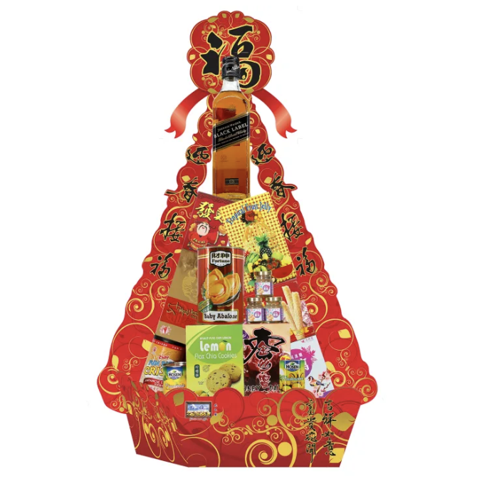 Art in Bloom Chinese New Year Pyramid Hamper. (PHOTO: Lazada)