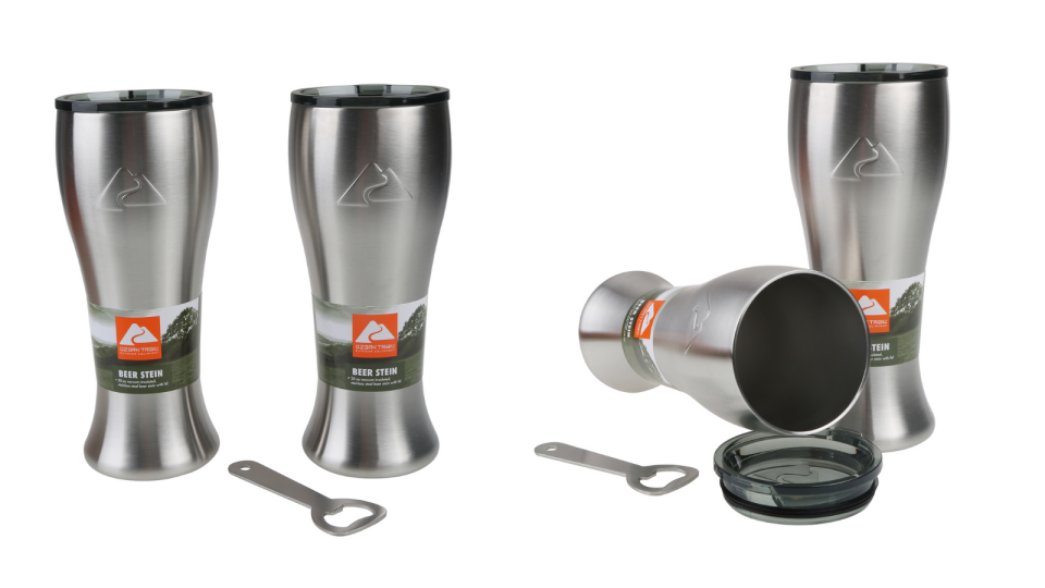 Ozark Trail’s highly rated stainless steel tumbler is now available as a beer stein.