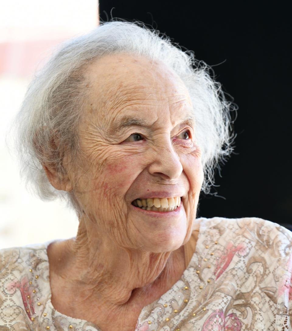 Irene Burnett at home in Merritt Island, where she lives at the edge of Sykes Creek.