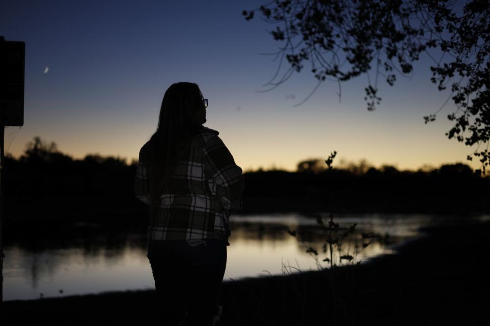 Portrait of Allison, a victim of sex trafficking.