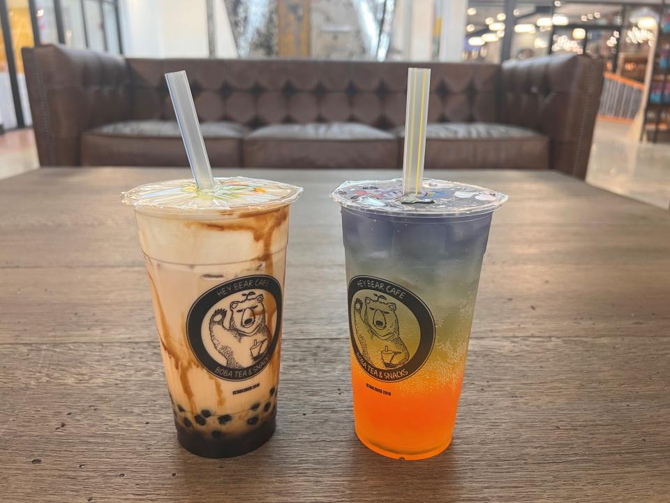 Choose from over 100 bubble tea combinations at Hey Bear Cafe. Wednesday, April 25, 2024.