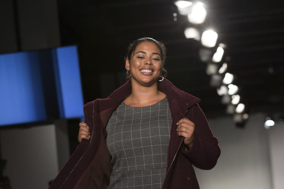 The Loft spring 2019 collection is modeled during Fashion Week Friday, Sept. 7, 2018, in New York. (AP Photo/Kevin Hagen).