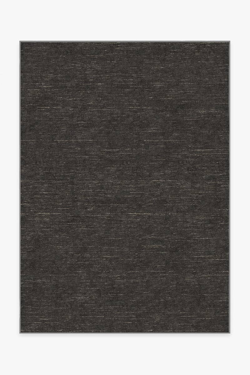 Melange Solid Charcoal Rug, 5' x 7'