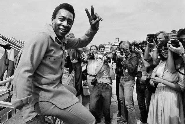 <p>RAPH GATTI/AFP via Getty</p> Pele in 1981