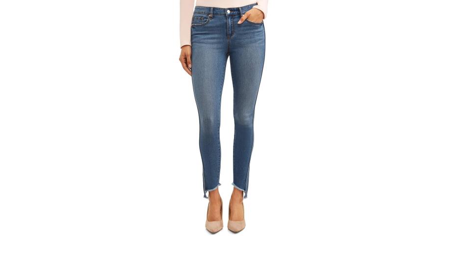 Sofia Skinny Twisted Seam Mid Rise Stretch Ankle Jean. (Photo: Walmart)