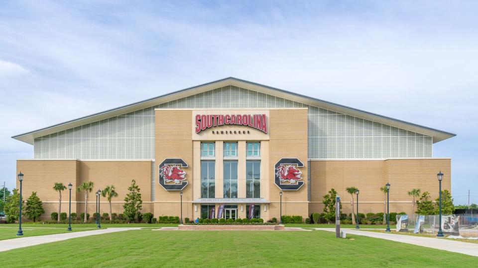 COLUMBIA, SC/USA JUNE 5, 2018: Jerri and Steve Spurrier Indoor Practice Facility on the campus of the University of South Carolina.