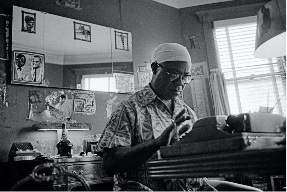 Louis Armstrong at home in Queens, New York