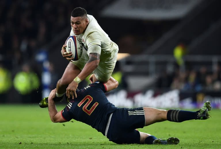 It's difficult to ignore the financial stability provided by cosmopolitan team's like England, particularly for players like Fiji-born Nathan Hughes (white), who says he plays rugby to support his family