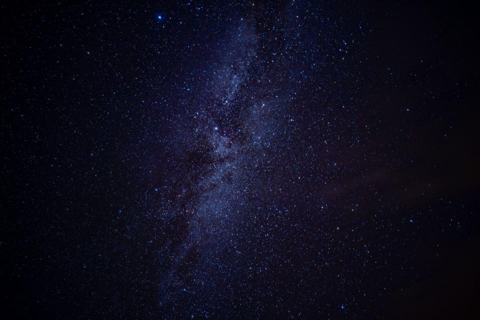 A view of a Milky Way section is seen above the Portuguese island of Faial, Azores in the mid Atlantic Ocean, on a clear break in the clouds. Picture date: Tuesday October 3, 2023.