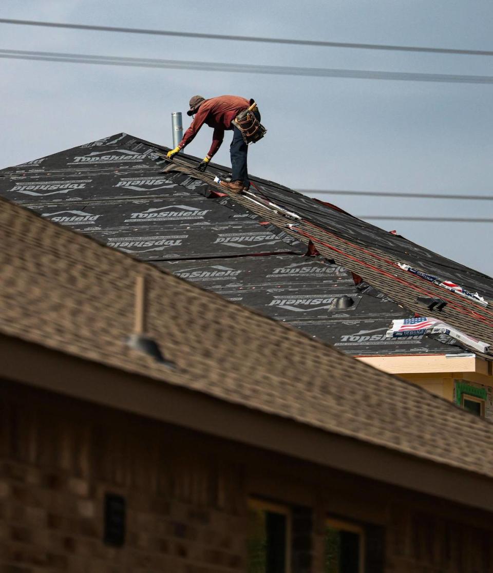 For buyers wanting traditional, detached single family homes, the growth is outward from Fort Worth to places like Rhome, where D.R. Horton is developing a neighborhood.