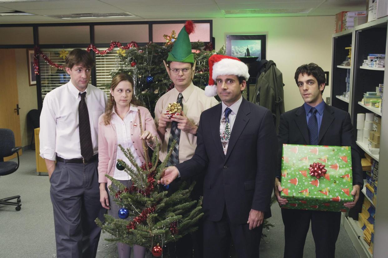 John Krasinsky, Jenna Fischer, Rainn Wilson, Steve Carell et B.J. Novak, ici dans la saison 2 de « The Office ».