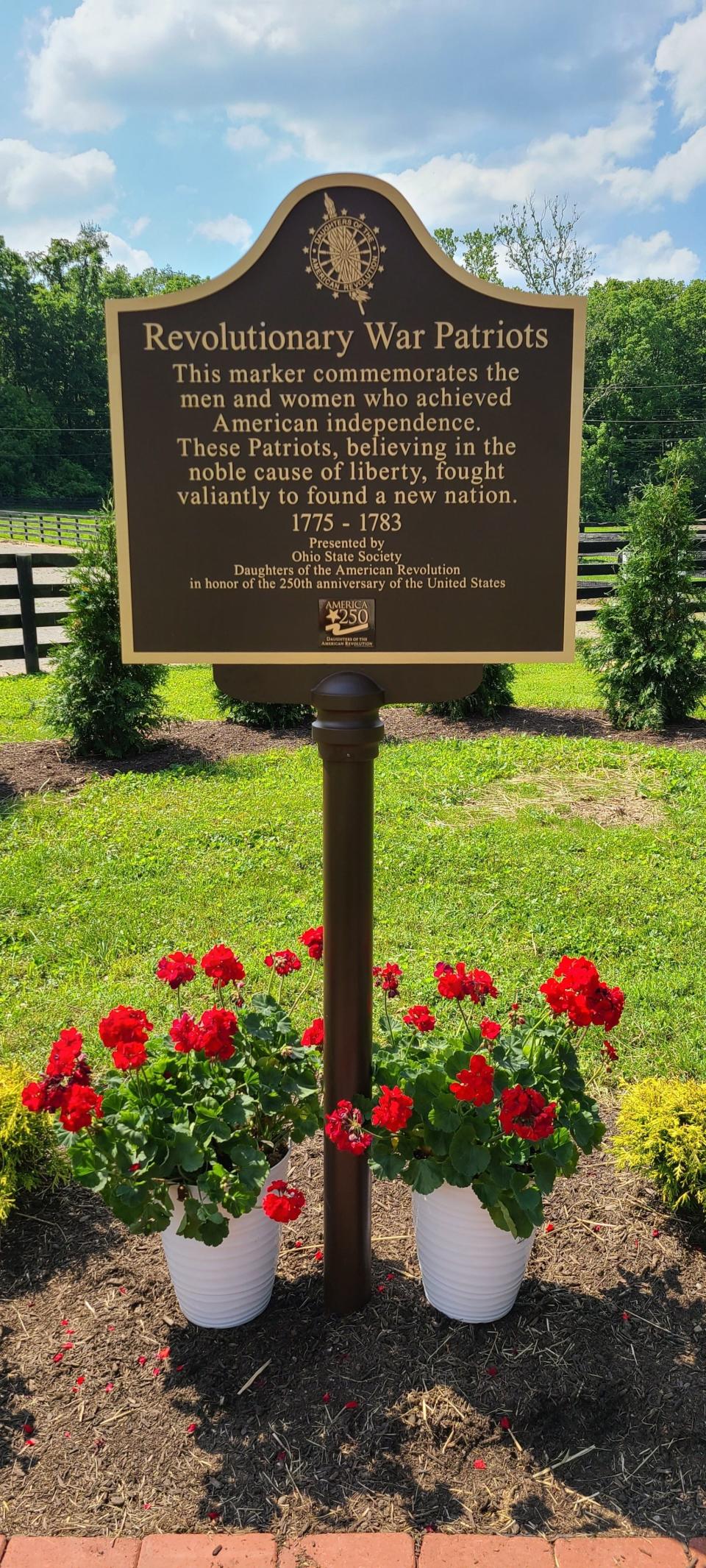 The Ottawa County Historical Society received a grant for a Daughters of the American Revolution America 250 patriots marker.