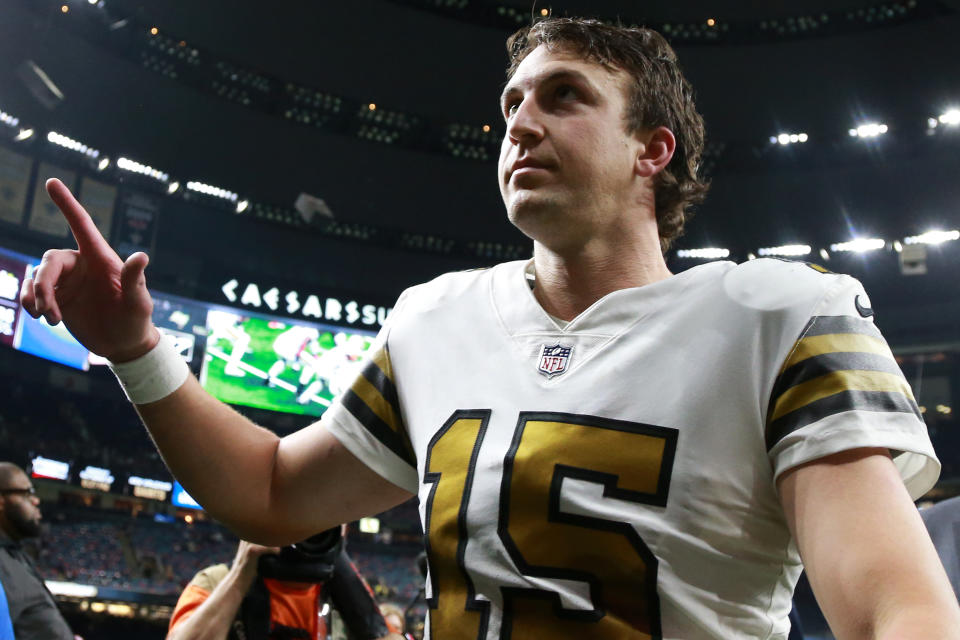 Trevor Siemian helped the Saints to a win last week vs. Tampa Bay. (Photo by Sean Gardner/Getty Images)