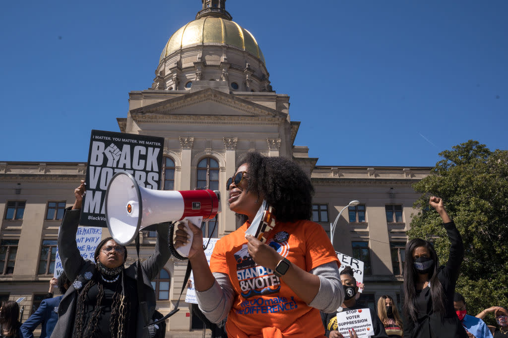 Protesters Rally Against Georgia Voting Bill HB531