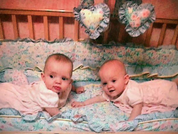 PHOTO: Taylor England was born first and her twin sister, Jade England, followed right after her. (Courtesy of Tara Wood)