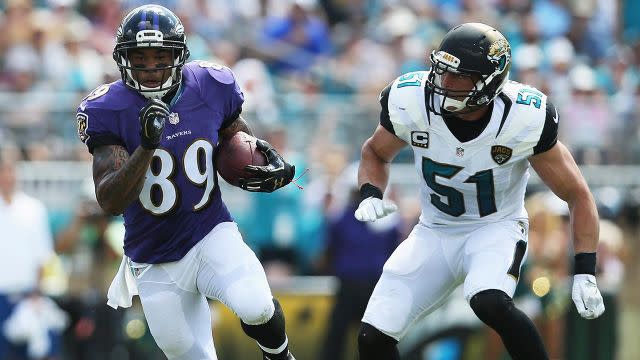 The Ravens take on the Jaguars on Sunday. Pic: Getty