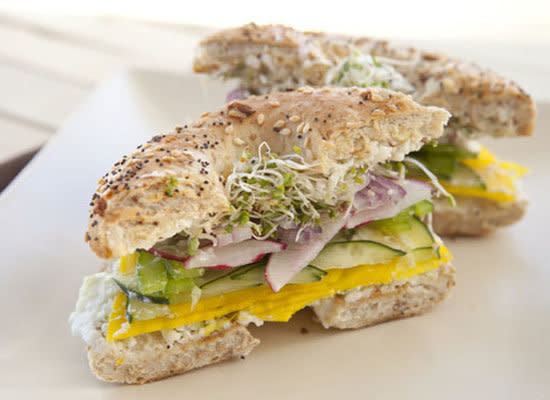 <strong>Get the <a href="http://www.macheesmo.com/2013/01/big-veg-bagel-sandwich/">Big Veg Bagel Sandwich recipe</a> by Macheesmo</strong>